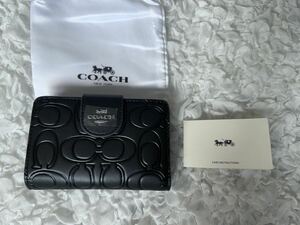 6 新品未使用 COACH コーチ 二つ折り財布 ミニ財布 アウトレット CM241