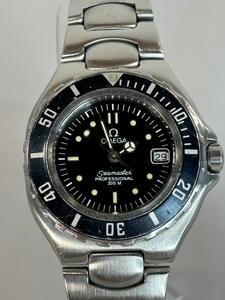 10370-1-SJ22- OMEGA オメガ - SEAMASTER シーマスター-ディープブルー 200m Cal 1429 レディース QZ 稼働 簡易清掃、メンテナンス実施済み