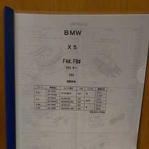 【パーツガイド】BMW　Ｘ５　(ＦＡ＃、ＦＢ＃)　H12.9～　Ｅ５３　２０１５年版