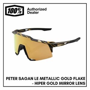 100% サングラス スピードクラフト SPEEDCRAFT - PETER SAGAN LE METALLIC GOLD FLAKE - HIPER GOLD MIRROR LENS