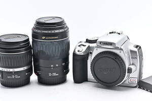 1A-881 Canon キヤノン EOS Kiss Difital X EF-S 18-55mm II USM + EF 55-200mm II USM 一眼レフデジタルカメラ