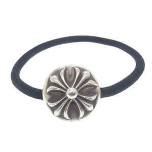 CHROME HEARTS クロムハーツ（原本無） HAIRBAND CROSS CH オールドモデル クロスボール ボタン ヘアゴム シルバー コンチョ【中古】