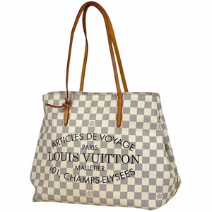 ルイ・ヴィトン Louis Vuitton カバ MM ショルダーバッグ ハンドバッグ トートバッグ ダミエアズール ホワイト N41375 レディース 【中古】