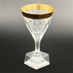 ボヘミアガラス モーゼル Moser リキュールグラス アデルメリコフ クリスタル 金彩 ボヘミアン グラス 9.5cm