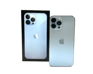 1* 2022年８月購入　SIMフリー apple アップル iphone13 Pro Max 256GB シエラブルー 青 MLJD3J/A IMEI:355980285955880 プロ マックス