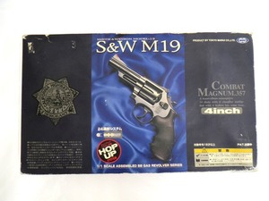 ▽K79145:東京マルイ S&W M19 コンバットマグナム 4インチ ガスガン ガスリボルバーハンドガン 動作未確認 現状品 ジャンク