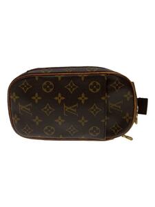 LOUIS VUITTON◆ポシェット・ガンジュ_モノグラム・キャンバス_BRW/PVC/BRW