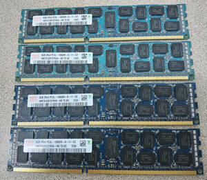 送料無料 メモリ 8GB x4 DDR3 PC3-10600 ECC SDRAM Dell PowerEdge R410 R510 R610 R710 R715 R815 Precision R5500 T5500 T7500 富士通 HP