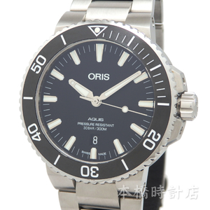 【中古】オリス　ORIS　アクイスデイト　01 733 7730 4135-07 8 24 05PEB　自動巻き　箱付　OH済み　