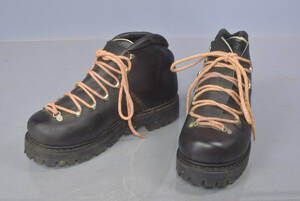 ◆中古品【重登山靴】黒色 革製品 メーカー不明 25cmくらい（1）
