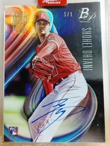 【1/1】 大谷翔平 ルーキー 直筆サインカード topps archives auto 1of1 世界1枚限定 RC rookie エンゼルス MLB WBC ドジャース 2018 