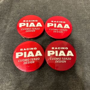 送料込み！　PIAA ピア RACING レーシング センターキャップ ホイールキャップ　レッド 54mm