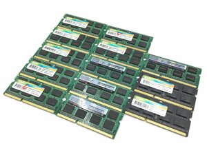 ♪▲【CFD販売 Panram Silicon Power】ノートPC用 メモリ 8GB DDR3 大量 部品取り 13点セット まとめ売り 0516 13