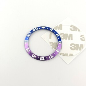腕時計 修理交換用 社外部品 セラミック ベゼル インサート 青紫 フクシア シート付属【対応】ロレックス GMTマスター 116710 Rolex