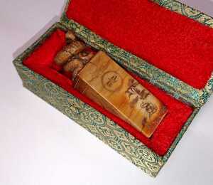中国 古印材「蛇」鈕付印材 篆刻用印材 書家の愛蔵品 古玩