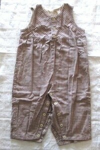 美品 ハンドメイド つなぎ キッズ 子ども服 100-110サイズ