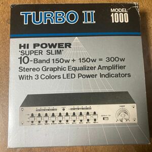 車 カーステレオ イコライザー TURBO Ⅱ MODEL 1000 Stereo Graphic Equalizer Amplifier 音響機器 オーディオ