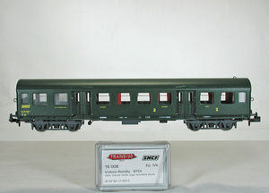TRAINS160 #16008 ＳＮＣＦ（フランス国鉄） Ｒｏｍｉｌｌｙ 客車　荷物室付き２等車　