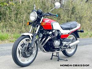 ☆CBX550F☆車体綺麗タイヤ程度上☆人気車種 ノーマル赤白カラー エンジン電気系作動確認済 ホンダ旧車絶版車 HONDA CBX400F