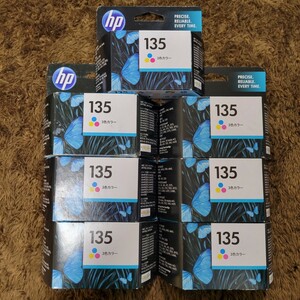 【新品、未使用】HP ヒューレットパッカード 純正インクカートリッジ 135 3色カラー 7個セット