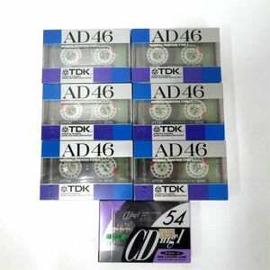 未使用未開封 TDK AD46/Cding54 ノーマルポジション Normal TYPE1 カセットテープ 7本セット