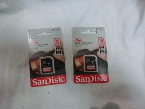 SanDisk ultra SDHC UHS-1 カード 16GB 48MB/S ２枚セット　新品未使用品