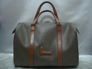LANCEL ランセル レザーミニボストンバッグ ハンドバッグ 旅行かばん 鞄 カラー：ダークブラウン