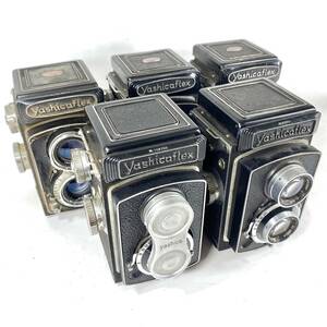 ☆1000円スタ!☆yashicaflex 二眼レフカメラ5点まとめ売り ヤシカフレックス Camera オールド Old ビンテージ Vintage ジャンク Junk RL C3