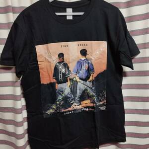 クリスクロス（Kris Kross） Tシャツ 黒L『Totally Krossed Out』RAP HIP-HOP 送料無料☆彡新品◇バンドT ロックT rock エミネム TLC