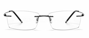 送料無料　メガネフレーム　超軽量　フチなし ツーポイント　タテ眼鏡　レンズ交換可能　男女兼用　ブルーライトカット sc0296