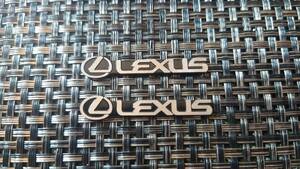 レクサス LEXUS ロゴメタルステッカー 2個 新品未使用