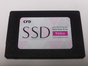 CFD SSD SATA 2.5inch 960GB 電源投入回数366回 使用時間9591時間 正常99%判定 本体のみ 中古品です CSSD-S6B960CG3VX