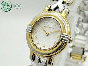 2404602576　◇ YVES SAINT LAURENT イヴサンローラン YSL 5430-F43071 白文字盤 ゴールド レディース クォーツ QUARTZ QZ 腕時計 中古