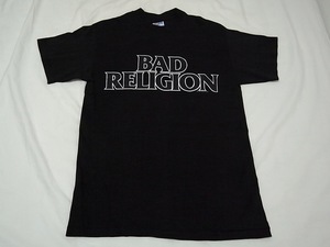 希少 レア 美品(一度着用) 90s 当時物 ヴィンテージ BAD RELIGION バンド Tシャツ Mサイズ 黒 バッド・レリジョン NOFX OFFSPRING RANCID