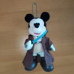 ★ディズニーランド スターウォーズ ぬいぐるみバッジ ミッキー ジェダイナイト★