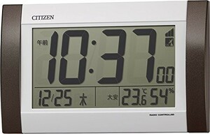 シチズン 目覚まし時計 電波 デジタル R188 置き掛け兼用 カレンダー 温度