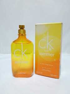 カルバンクライン シーケーワン サマー 2010 EDT 100ml Calvin Klein CKone summer 2010 蓋はありません 送料無料