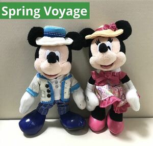 ミッキー ミニー ぬいぐるみバッジ 東京ディズニーシー スプリングヴォヤッジ2014 ぬいぐるみ ぬいば ディズニー TDS TDL TDR