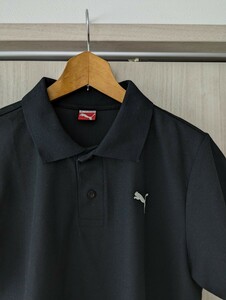プーマ ポロシャツ 半袖ポロシャツ ボタンダウンシャツ ブラック 黒 サッカー ゴルフ PUMA M