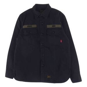 WTAPS ダブルタップス 162GWDT-SHM10 BUDS L/S SHIRTS ミリタリー シャツ ブラック系 2【中古】