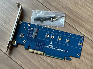 ★新品★M.2 NVMe PCIe 変換アダプタ X4 X16スロット対応 M.2 SSD 接続 変換アダプタ 2230 2242 2280 22110 RGBライト有り