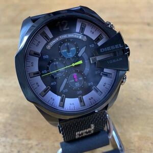 【新品】ディーゼル DIESEL 腕時計 MEGA CHIEF メガチーフ メンズ DZ4514 クォーツ グレー ブラック シルバー