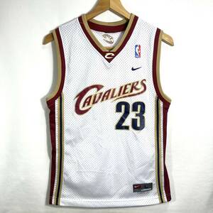 ■ 子供用 NIKE TEAM ナイキ NBA CAVALIERS キャバリアーズ #23 JAMES ジェームズ ユニフォーム タンクトップ サイズL バスケ メッシュ地■