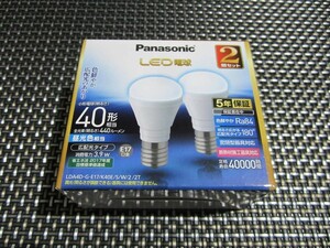 ☆新品未使用☆パナソニック(Panasonic) 40形 E17口金 440lm 3.9W 電球色6500K LED電球 2個セット 広配光タイプ LDA4D-G-E17/K40E/S/W/2/2T