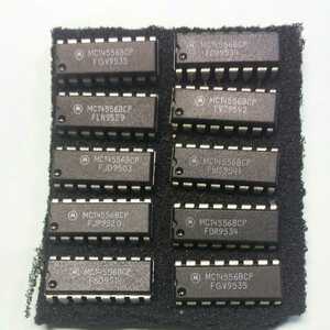 4556 (MC14556BCP) モトローラ製　CMOS IC (2回路バイナリーデコーダ）（10個セット）