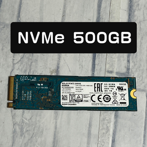 【中古部品】即決！SSDパーツ M.2 NVMe 500GB(M Key 5pin) 動作確認済 ※管A121934A