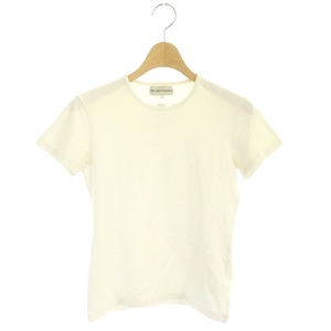 エンポリオアルマーニ EMPORIO ARMANI ロゴ Tシャツ カットソー 半袖 S オフホワイト /ES ■OS レディース