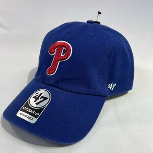 【新品】47BRAND CLEAN UP フィリーズ ロイヤル ブルー Phillies Royal CAP ベースボール キャップ 帽子