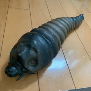 1984年製 36cm モスラ 幼虫 ソフビ ポピー 日本セ 東宝 怪獣 BANDAI 検 ゴジラ
