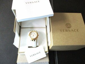 ★とちぎ屋！【ＶＥＲＳＡＣＥ】ヴェルサーチ メドゥーサ２３Ｃ クロノグラフ Ｋ１８ＧＰ 多機能満載！メンズ腕時計★